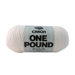 Image for Caron Acrylic Dryable Machine Washable Yarn, 812 yd, White, 1 lb from School Specialty