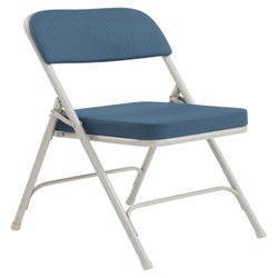 National Public Seating 3200 Series 2-Inch Thick Padded Folding Chair, 18-1/2 Inch Seat, Regal Blue, Item Number 2051323