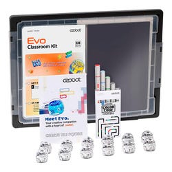 Image for Ozobot Evo Educational Coding Robot Classroom Kit, Crystal White, Pack of 18 from School Specialty