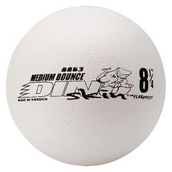 Image for FlagHouse Dino Skin Coated Foam Ball, Medium Bounce, 8-1/4 Inch, White from School Specialty