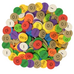 Image for Sensational Math Place Value Discs 10-Value Decimals to Whole Numbers, 300 Cards from School Specialty