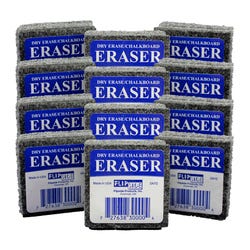 Image for Flipside Dry Erase Felt Student Erasers, Pack of 12 from School Specialty