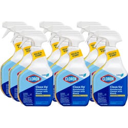 Image for CloroxPro Clean-Up Cleaner with Bleach, 32 Ounces, Fragrance Free, Case of 9 from School Specialty