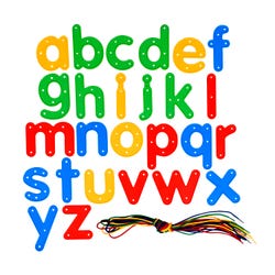 Image for Ready2Learn Lacing Letters Lowercase, Set of 27 from School Specialty