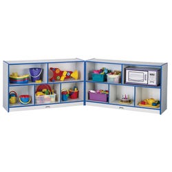 Image for Jonti-Craft Rainbow Accents Low Fold-n-Lock Cabinet, 96 x 15 x 29-1/2 Inches from School Specialty