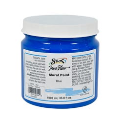 Image for Sax Acrylic Mural Paint, 33.8 Ounces, Blue from School Specialty