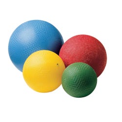 Image for Sportime Playground Balls, Assorted Sizes and Colors, Set of 4, Rubber from School Specialty