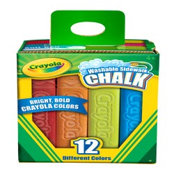 Image for Crayola Sidewalk Chalk, Set of 12 from School Specialty