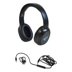 Image for Califone BH-202 Wireless Headset with Aux-T Cable, Black from School Specialty