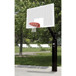 Image for Bison Ultimate Outdoor Basketball System, 72 x 42 Inches Backboard, 6 Inch Pole, Perforated Steel from School Specialty