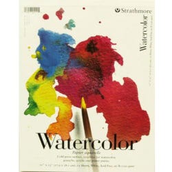 Image for Strathmore 200 Series Watercolor Pad, 11 x 15 Inches, 90 lb, 15 Sheets from School Specialty