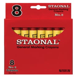 Image for Crayola Staonal General Marking Crayon, Red, Pack of 8 from School Specialty