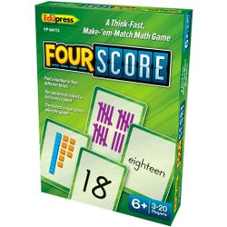 Teacher Created Resource Four Score Card Game, Item Number 2090525