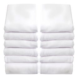 Image for Foundations SafeFit Mattress Sheet, for Compact Cribs, 38 x 24 x 4 Inches, White, Case of 12 from School Specialty