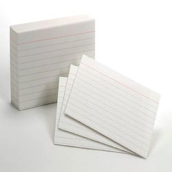 Image for Oxford Ruled Index Cards, 3 x 5 Inches, White, Pack of 100 from School Specialty