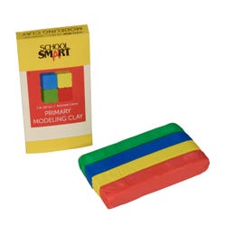 Image for School Smart Modeling Clay, Assorted Primary Colors, 1 Pound from School Specialty