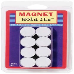 Image for Dowling Magnets Magnetic Dot with Adhesive Backing, 3/4 Inch Diameter, Pack of 100 from School Specialty