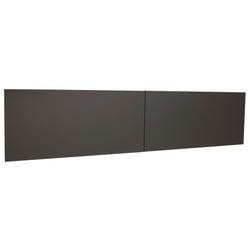 Image for Lorell Comm. Desk Series Charcoal Stack-on Hutch -- Door Kit, f/ 72" Hutch, Charcoal from School Specialty