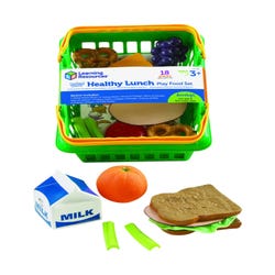 Image for Learning Resources Pretend & Play Healthy Lunch Set, Basket and 17 Pieces from School Specialty