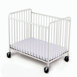 Image for Foundations Stowaway Compact Folding Crib, Evacuation Ready, 2-Inch Mattress, 40 x 25-1/2 x 39-1/2 Inches, Steel from School Specialty