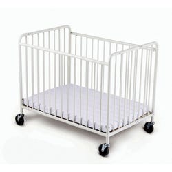 Image for Foundations Stowaway Compact Folding Crib, Evacuation Ready, 2-Inch Mattress, 40 x 25-1/2 x 39-1/2 Inches, Steel from School Specialty