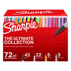 Sharpie Ultimate Pack Collection, Assorted Sizes, Assorted Colors, Set of 72 Item Number 1593229