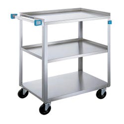 Image for Lakeside Stainless Steel 3 Shelf Utility Cart, 15-1/2 x 27-1/2 x 33 Inches from School Specialty