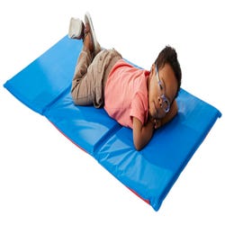 Image for Childcraft Premium 3-Fold Rest Mat, 48 x 24 x 1 Inches, Red/Blue from School Specialty