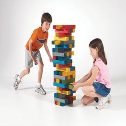 Image for Deluxe Giant High Tower Wooden Blocks, Set of 60 from School Specialty