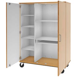 Stevens I.D. Systems Mobile Locking Computer Cabinet, 48 x 24 x 67 Inches 4000597