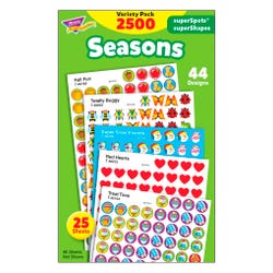 Image for Trend Enterprises Seasons superSpots & superShapes Stickers Variety, Pack of 2500 from School Specialty