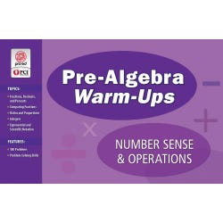 Image for PCI Educational Publishing Pre-Algebra Warm-Ups, Number Sense and Operations from School Specialty