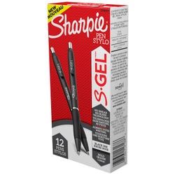 Image for Sharpie S-Gel Pens, Bold Point, 1.0 mm, Black Ink, Pack of 12 from School Specialty