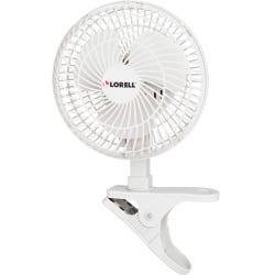 Image for Lorell Personal Clip-On Fan, 2 Speed, 120 V, Light Gray from School Specialty