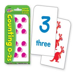 Image for Trend Enterprises Counting 0 to 25 Flash Cards, Pack of 56 from School Specialty