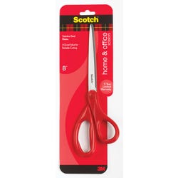 Image for Scotch Home and Office Scissors, 8 Inches, Straight, Red from School Specialty