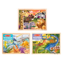 Image for Melissa & Doug Wooden Jigsaw Puzzle, Set of 3 from School Specialty