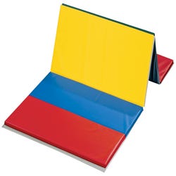 Image for FlagHouse Polyethylene PE Mat, 4 x 8 Feet, 1-1/2 Inch Thick, 2 Sided Hook and Loop, 2 Foot Panel, Rainbow from School Specialty