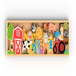 Image for BeginAgain Toys Farm A to Z Puzzle, 26 Pieces from School Specialty