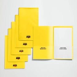 Image for School Smart Take Home Folder, Yellow, Set of 24 from School Specialty