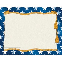 Image for Hayes Replacement Stars Blank Certificate with Borders, 11 x 8-1/2 inches, Paper, Pack of 50 from School Specialty