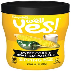 Image for Campbell's Sipping Soup, Sweet Corn / Roasted Poblano, Pack of 8 from School Specialty