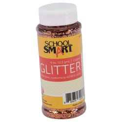 Image for School Smart Craft Glitter, 4 Ounces, Copper from School Specialty