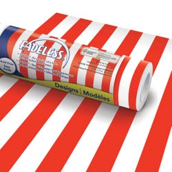 Image for Fadeless Designs Paper Roll, Red Stripe, 48 Inches x 12 Feet from School Specialty