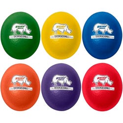 Image for Rhino Skin Dodgeballs, 7 Inches, Assorted Colors, Set of 6 from School Specialty