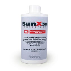 SunX 30+ Broad Spectrum Sunscreen- 16 oz Flip Top, Item Number 1556859