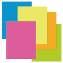 Image for Pacon Heavy-Duty Poster Board, 22 x 28 Inches, Assorted Neon, Pack of 25 from School Specialty