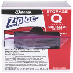Image for Ziploc Storage Bags, Quart size, Pack of 500 from School Specialty