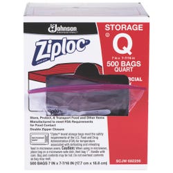Image for Ziploc Storage Bags, Quart size, Pack of 500 from School Specialty