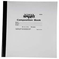 Image for School Smart Stitched Cover Composition Book, Red Margin, 8 x 10-1/2 Inches, 72 Pages from School Specialty